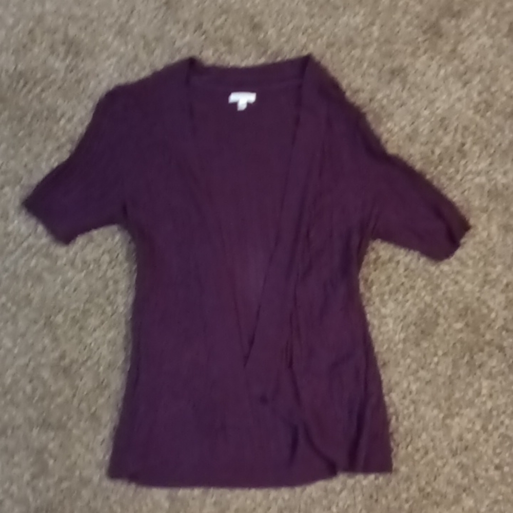 Croft&barrow, size L, maroon cardigan